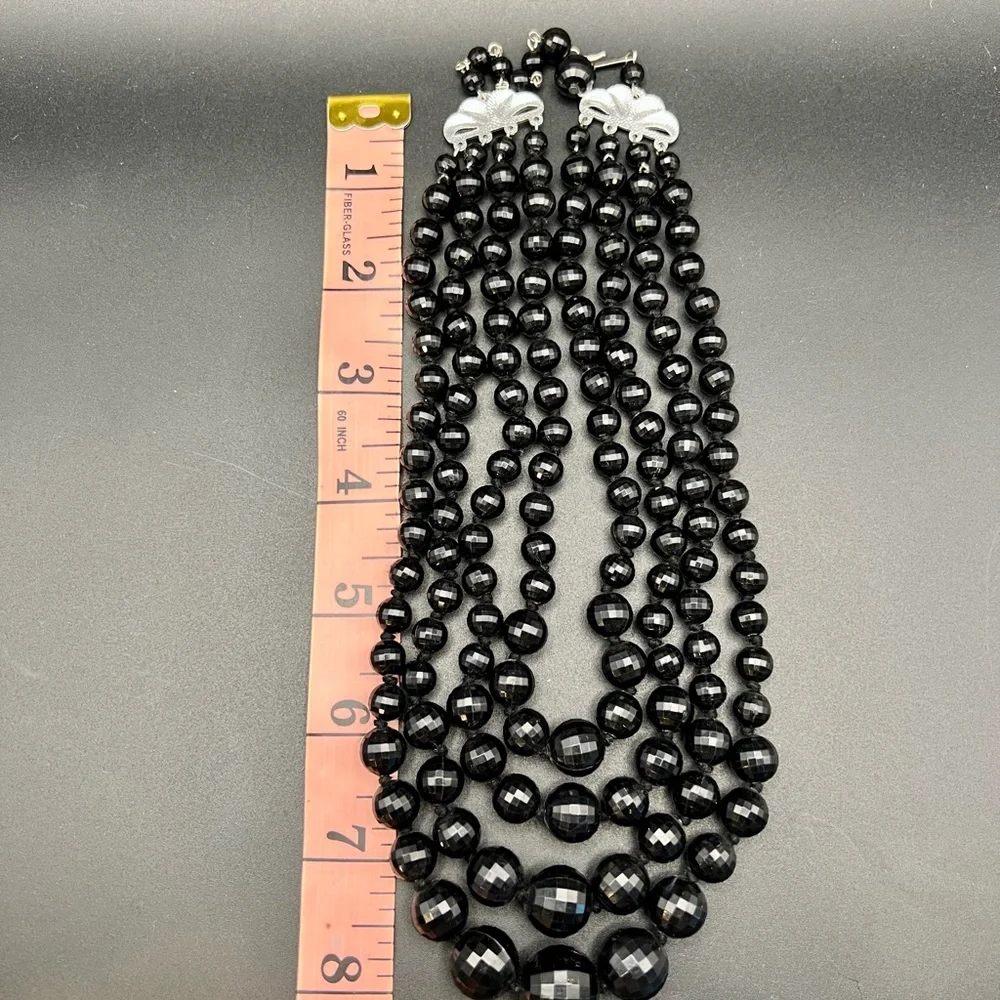 Elegant Vintage Germany Beaded 4-Strand Necklace - Picture 8 of 8